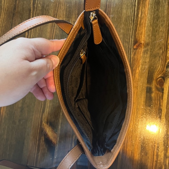 Michael Kors Black and Tan Crossbody - Picture 3 of 3